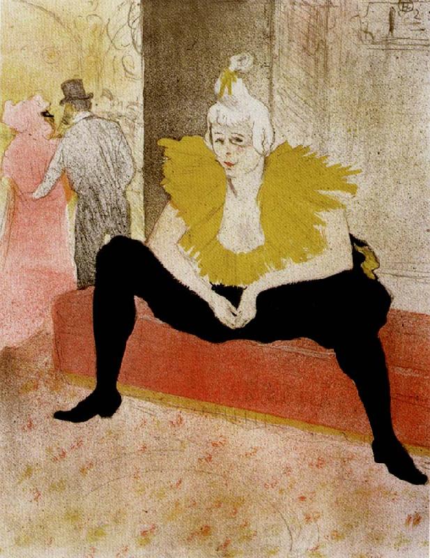 Henri  Toulouse-Lautrec The Seated Clowness Germany oil painting art